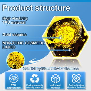 6-Gói Nhiều Màu Cảm Giác Lỏng Chuyển Động Đồ Chơi Squishy Gel Tích Hợp Học Tập Cao Su Mềm Cảm Giác Đồ Chơi Cho Trẻ Em Tự kỉ - Product Image 5