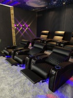 Leichte Luxus Vip Heimkino Möbel Power Liege sofa Medien raum Diamant stich Elektrische Liege Kopfstütze Kinos itze