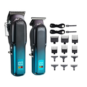 Nuevo Kit de Aseo Profesional Personalizado para Hombre, Recortadora de <span class=keywords><strong>Barba</strong></span> Inalámbrica Recargable para Barbería, Juego Completo de Cortadora y Recortadora de Cabello Eléctrica - Product Image 4