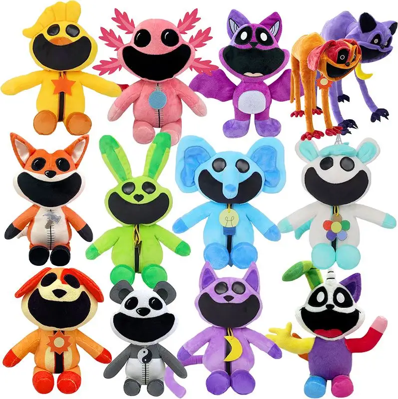 Manufacturer Stuffed Animal Toys Soft Kids smiling critters Juguete Plush Toys Wholesale Unbranded Plushies smiling critters