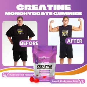 Vennature Private Label Strawberry 5000mg Pre Workout Creatine Monohydrate Gummies Creatine Gummies with <strong>Bcaa</strong> and Collagen - Product Image 6