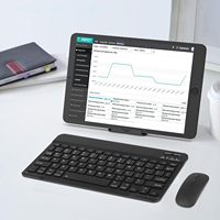 Kit portable fin, clavier et souris sans fil Bluetooth pour tablette Samsung