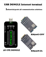 Clé USB CPE 5G haute vitesse RM520N-GL, adaptateur sans fil avec emplacement pour carte SIM, clé 5G avec emplacement pour carte SIM, compatible Windows/Linux/Android