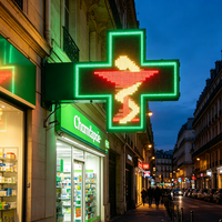 Module LED multifonctionnel CBD, écran LED extérieur RGB, enseigne LED pour pharmacie, affichage LED animé pour pharmacie