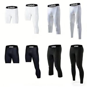 Completo Sportivo da <span class=keywords><strong>Uomo</strong></span>: Tuta Compressiva per Palestra e Fitness con Pantaloncini Abbinati - Product Image 1
