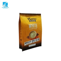 Sacs à café refermables personnalisés, pochettes en aluminium Mylar avec soufflet de fond, emballage de café résistant à l'humidité avec impression en gravure