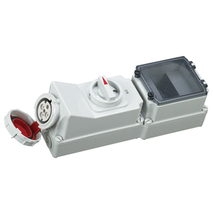 <span class=keywords><strong>Interruttore</strong></span> Meccanico a 5 Poli con <span class=keywords><strong>Presa</strong></span> 32A IP67, <span class=keywords><strong>Presa</strong></span> Industriale Impermeabile Standard Europeo, Rosso e Blu, Due Tipi - Product Image 1