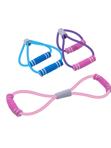 Resistensi Gym elastis Yoga tali tarik 8 berbentuk ketegangan Pilates <span class=keywords><strong>Tensor</strong></span> pembesar dada - Product Image 5