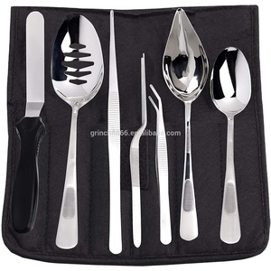 Bộ Dụng Cụ Mạ Đầu Bếp Chuyên Nghiệp Bộ Dụng Cụ Mạ 8 Mảnh Bằng Thép Không Gỉ Dành Cho Đầu Bếp - Product Image 2