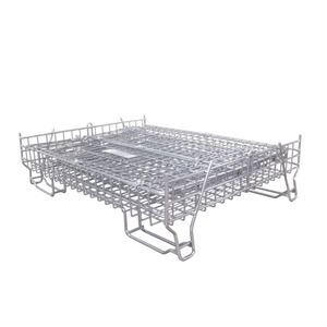 Kho sử dụng lưới dây lồng kim loại thép hộp Pallet để lưu trữ - Product Image 2