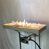 Kit de brûleur à gaz rectangulaire en acier inoxydable 738x280 mm pour foyer extérieur – Offre spéciale