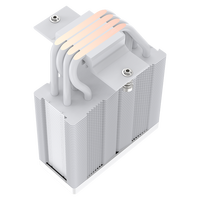 COOLLEO B40S-DIG-WH radiateur à affichage numérique conception de cou tordu pour les ventilateurs de I3-i7 de base refroidisseur de processeur d'ordinateur refroidisseur d'air de processeur