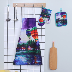 Nhà máy sản xuất giá rẻ giá rô sọc thiết kế không thấm nước Nhà Bếp Nấu Ăn Tạp dề - Product Image 2