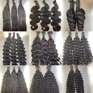 12A capelli birmani grezzi eurasiatici primavera capelli ricci tessuto cuticola allineati fasci di capelli di colore nero - Product Image 5