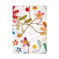 Essuie-tout en coton imprimé numériquement, sans peluches, motif tulipe, mignon et décoratif pour le nettoyage et la décoration intérieure