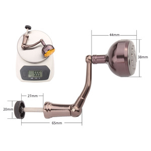 LETOYO-carrete de <span class=keywords><strong>pesca</strong></span> con manivela eléctrica, pomo de mango de Metal, balancín plegable, izquierdo y derecho, modificación DIY intercambiable - Product Image 6