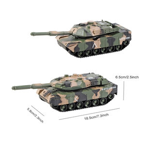 Modèles de voitures miniatures en alliage à l'échelle 1:24, chars Tiger et <span class=keywords><strong>Leopard</strong></span>, nouveaux chars militaires avec son et lumière, jouets à tirer en arrière, vente en gros de modèles - Product Image 3