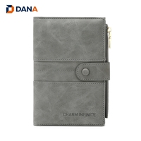 Porte-passeport DANA RFID en PU avec fermeture éclair et bouton-pression, étui multicolore pour documents avec compartiments zippés