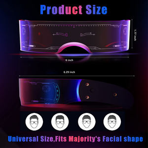 Partiler için renk değiştiren aydınlık su geçirmez akrilik LED gözlük mezuniyet sevgililer günü şükran konserleri ramazan - Product Image 4