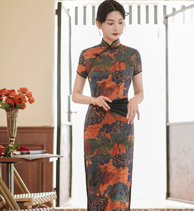 Vêtements traditionnels <span class=keywords><strong>chinois</strong></span>, cheongsams, robe chinoise, qipao, style ethnique, vêtements de mode, fête, vintage, décontracté, été, élégant - Product Image 3