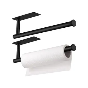 Wall Mounted Paper Towel Holder Without Drilling Kitchen Towel Holder Stainless Steel