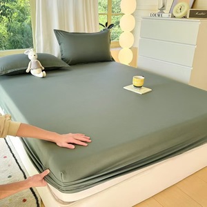 Ensemble de 3 Pièces Protège-Matelas Matelassé Respirant <span class=keywords><strong>Anti</strong></span>-<span class=keywords><strong>Acarien</strong></span> <span class=keywords><strong>Anti</strong></span>-Bactérien <span class=keywords><strong>Drap</strong></span> <span class=keywords><strong>Housse</strong></span> avec Taie d'Oreiller - Product Image 3