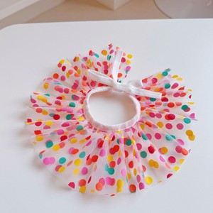 Bavoir à pois pour animaux de compagnie avec des points colorés, accessoire de fête d'anniversaire pour chiens et chats, à porter en toutes saisons, pour les fêtes - Product Image 1