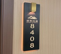 Enseigne de porte 3D personnalisée en acrylique et métal, résistante à l'eau et écologique, pour heures d'ouverture scolaires et commerciales
