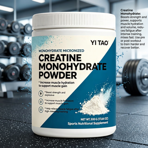Créatine monohydrate micronisée en poudre 500g, OEM/ODM privé, stimule la force, favorise la prise de masse musculaire, complément nutritionnel sportif - Product Image 2