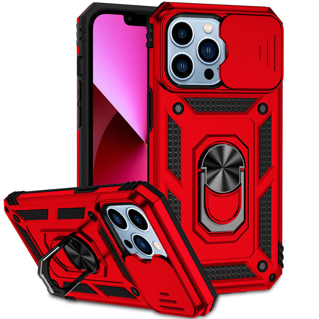 Cellphone Accessories Slide Camera Lens Protective Mobile Cover for alcatel 1B 2022 Magnetic Ring Phone case