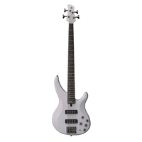 Basse électrique 4 cordes Translucent White TRBX 504 pour performance scénique