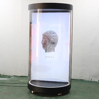 Boîte publicitaire à écran tactile holographique 3D, vitrine transparente holographique, Holobox