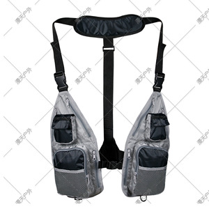 Gilet de pêche en tissu Oxford, 12 poches, respirant, équipement de pêche en plein air, taille unique, vert, noir, gris - Product Image 2