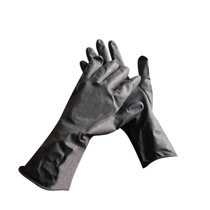 <span class=keywords><strong>Guantes</strong></span> <span class=keywords><strong>de</strong></span> trabajo <span class=keywords><strong>de</strong></span> látex industrial negro, producción en fábrica, aceptación <span class=keywords><strong>de</strong></span> aduanas, precios al <span class=keywords><strong>por</strong></span> mayor - Product Image 1