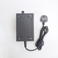 Transformador de Potencia Toroidal Monofásico para Exteriores, Impermeable IP68, 230V 240V 12Vac 50/60Hz con Enchufe UK para Iluminación