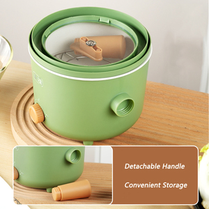 หม้อหุงข้าวไฟฟ้าขนาดกะทัดรัดหุ้มฉนวนสองระดับ, หม้อต้ม1.5L อเนกประสงค์สำหรับหอพักนักเรียนสำหรับ<span class=keywords><strong>ทำ</strong></span>ก๋วยเตี๋ยวไฟฟ้าในครัวเรือน - Product Image 3