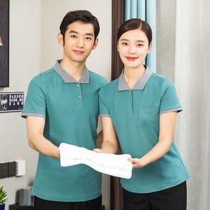 Uniforme <span class=keywords><strong>de</strong></span> Trabajo <span class=keywords><strong>de</strong></span> Verano para Mujer, Manga Corta, para <span class=keywords><strong>Limpieza</strong></span>, Hotel, Hospital, Personal <span class=keywords><strong>de</strong></span> <span class=keywords><strong>Limpieza</strong></span>, Uniforme Tipo Polo - Product Image 6