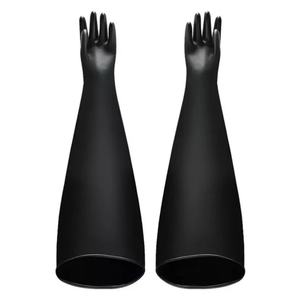 Gants de protection en caoutchouc butyle personnalisables en gros, directement de l'usine, avec manches longues de 80 cm, produit de sécurité de 8 pouces - Product Image 2
