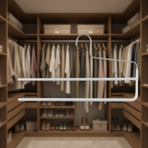 Mawa Kh 2 Stirrup Hanger With 2 Bars Metal 35Cm Silver Pant Skirt Hangers - Product Image 3