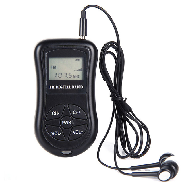 Mini FM Receiver for Interpretation System Large Meeting 60-108Mhz Auto Search Slim Portable Mini FM Radio