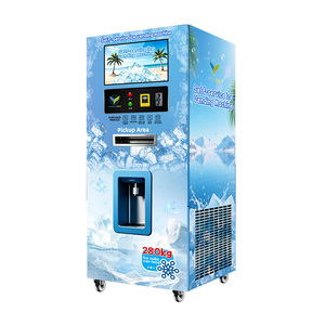 ตู้จำหน่ายน้ำแข็งอัตโนมัติเชิงพาณิชย์ Wx-f55-8 Vfresh พร้อมฟังก์ชัน SDK ตัวเครื่องสแตนเลส รับน้ำหนักได้ 280 กก. - Product Image 1