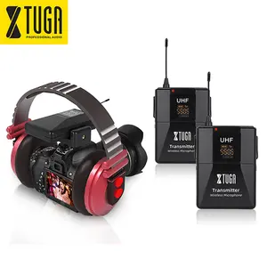 Xtuga UHF stabcl اللاسلكية لافالير التلبيب ميكروفون ل في الهواء الطلق المقابلات ، الهواتف المحمولة والكاميرات ، وما إلى ذلك.