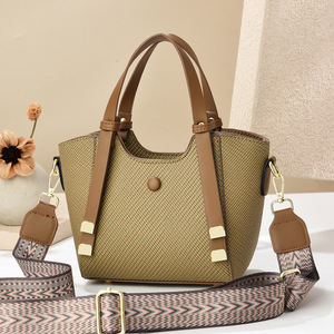 Sac seau pour femme, style cabas, taille moyenne, pour les loisirs et les voyages, avec bandoulière réglable, doublure en polyester, printemps 2025 - Product Image 4