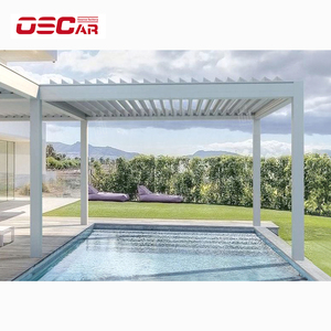 Pergola Motorisée Electrique intelligente Motorisée Porte extérieure Pagola Extérieure Aluminium Motorisée avec stores Stores - Product Image 6