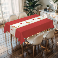 Nappe carrée en PVC gris artistique RNPT à motif perche, facile à nettoyer, réutilisable, pour patio, intérieur, banquet