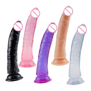 Dildo Realista de Silicona Transparente con Fuerte Ventosa 100% Impermeable, Juguete Sexual de Gran Tamaño para Mujeres, Estimulador de Punto G y Vaginal - Product Image 1