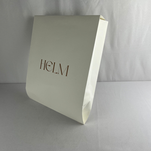Abito biodegradabile personalizzato bianco Kraft Mailer borsa abbigliamento corriere busta di spedizione busta della borsa postale con il - Product Image 1