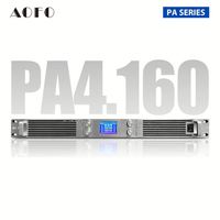Amplificador de 4 Canales Clase D AOFO PA4.160, 1600W, Audio de Alta Resolución, Construcción de Aluminio, Conectividad XLR, de Pie