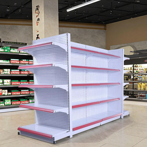 Étagère de supermarché en métal à prix d'usine, présentoir personnalisé en acier pour épicerie, étagère de magasin - Product Image 5