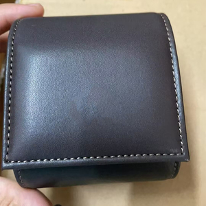 Wholesale Custom Logo Luxury Handmade Leather Watch <b>Box</b> Embossed Design-Durable Protective Removable Pillow Watch <b>Roll</b> Organizer - Product Image 3